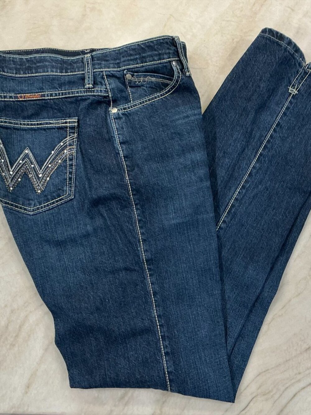 Wrangler Cash Ultimate Riding Jeans Women's 9/10x34 | No Gap Western Equestrian
